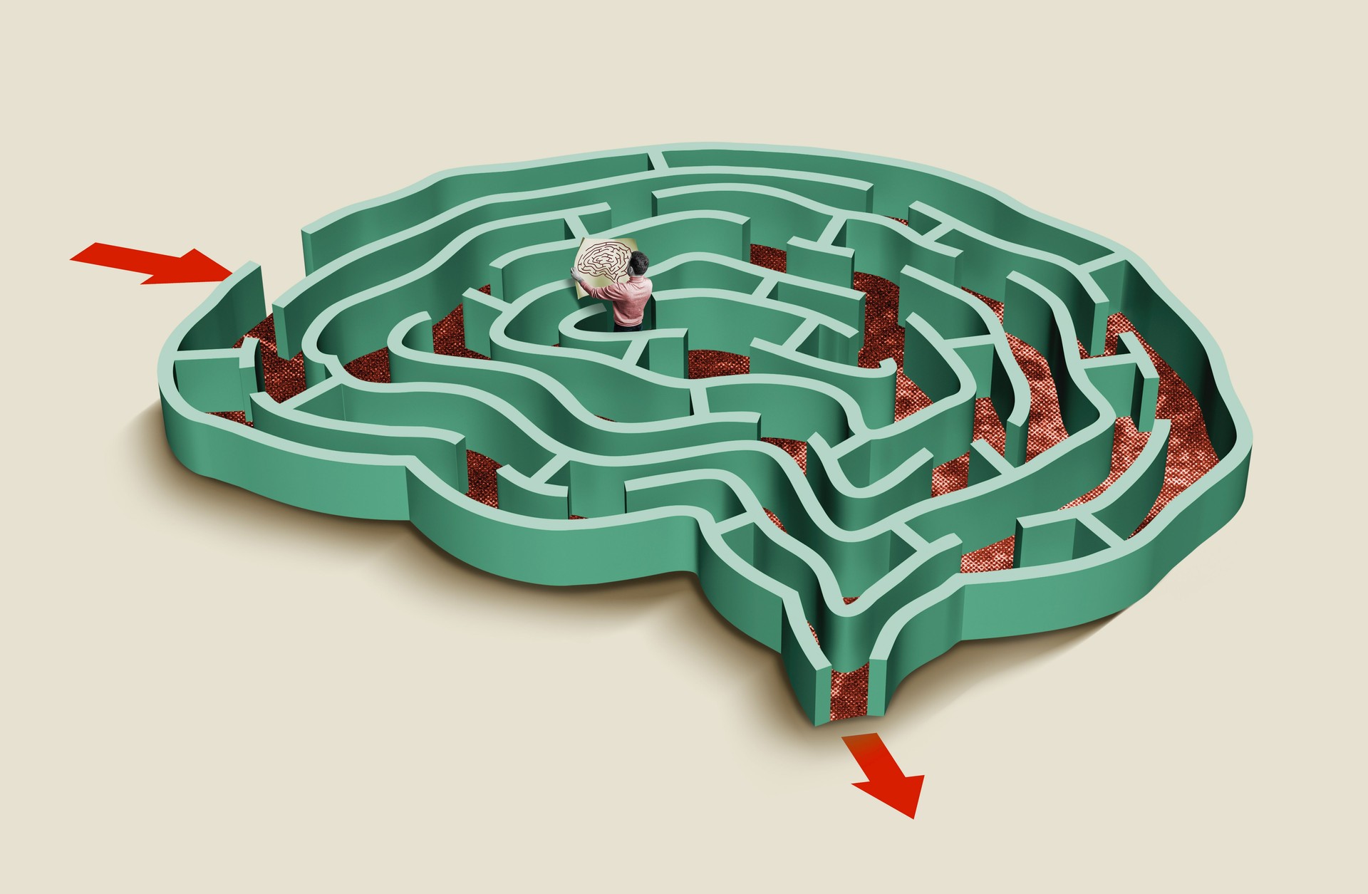 Concept of mental problems.